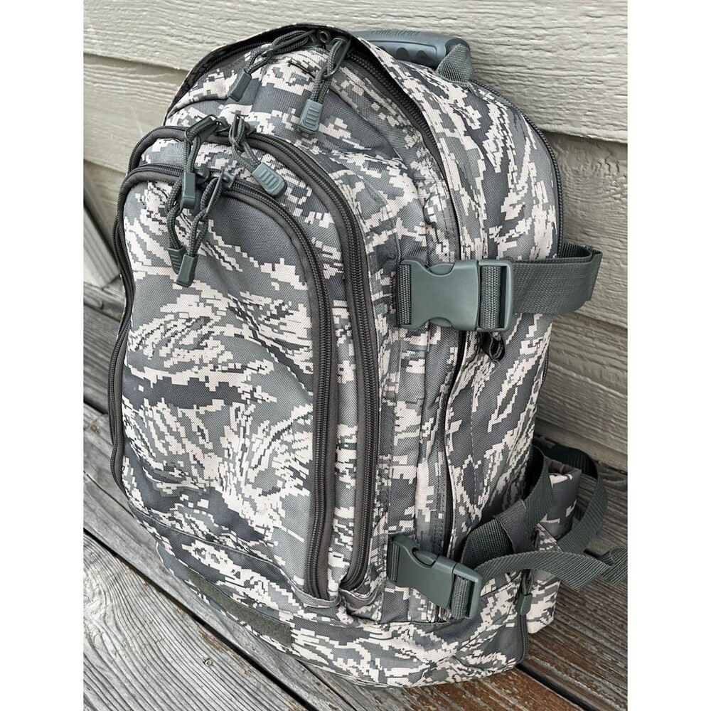 Code Alpha Expandable Large Backpack Military Style Digital Camo Hiking Hunting - Picture 3 of 13